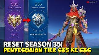 JADWAL RESET SEASON 35 TO 36 MOBILE LEGENDS !!