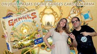 { Règles Et Partie } ON JOUE À RAJAS OF THE GANGES CARDS & KARMA | Jeu De Société | Atalia