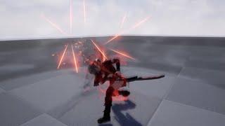 Unreal Engine 4 - Hack n Slash combo system: Movesets & Stance Switching ft. LP287 & Katanami