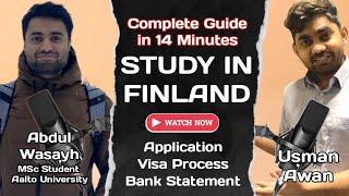 Study in Finland | Complete Guide | Visa Process step by step | Scholarships in Finland