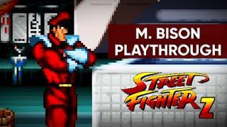 Street Fighter Z (Mugen) - M. BISON Gameplay Playthrough 1080p 60fps