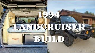 1994 Toyota Landcruiser Overland Build | Solar Panel | Refrigerator | Ecoflow Delta Max