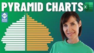 Excel Pyramid Charts 3 Ways - Great for Demographic Data