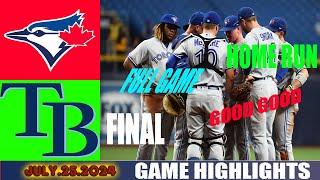 Toronto Blue Jays Vs Tampa Bay Rays  (JULY 25/2024) FULL Game Highlights | MLB Season 2024