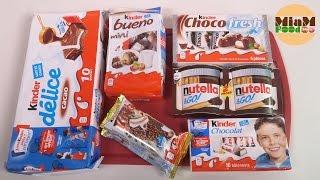 [KINDER] Délice, Choco Fresh, Maxi King, Mini Duplo, Nutella & Go - Studio Bubble Tea Food unboxing