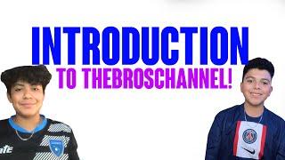 TheBrosChannel Introduction!