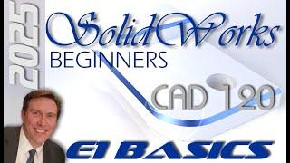 E1 SolidWorks 2025 - Basic Modeling for Beginners Tutorial with Training Guide | Tips