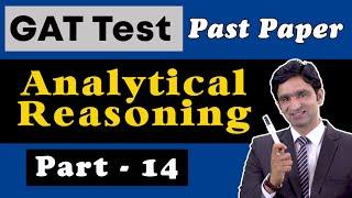 NTS GAT General Test Analytical Reasoning Preparation | GAT General Test Past Papers