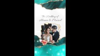 Stylish Agate Wedding Invitation - 01 - Video template created with Blender