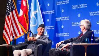 Prime Minister Kp Sharma Oli in Columbia University ‍️! International Shameless!| #kpolispeech