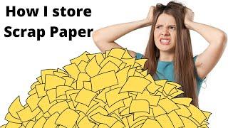 Craft Room Organization: How I Store Scrap Paper