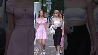 Russian beautiful girls, summer in Moscow, Russia #reels #viral #short #trending #streetstyle