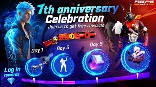 7th Anniversary Free Rewards | Cobra Bundle Return | Free Fire New Event | Ff New Event