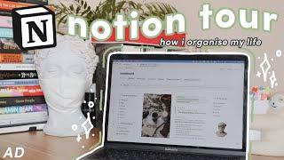 how i use notion to organise my life  || notion tour + free templates