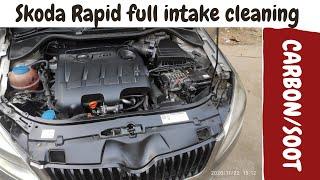 Skoda Rapid full intake system Carbon, Soot removal | Skoda Anti Shudder Valve Cleaning | Vento Polo