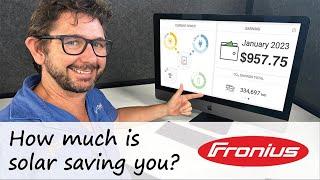 How Much Is Solar Saving You - Fronius Solarweb | Know Your Solar | Episode 10