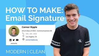How to make a CUSTOM email signature [Clickable + works with Gmail]