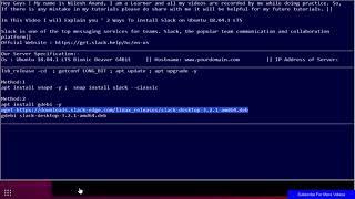 2 Ways To install Slack on Ubuntu 18.04 LTS