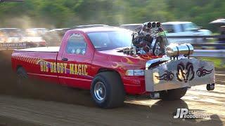 TNT  Truck Pulling 2024: Super Modified 4wd Trucks pulling at the Hansel Sullivan Memorial Pull