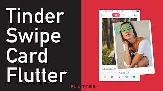 Flutter-  Tinder like swipe cards using Draggable and Stack Widget