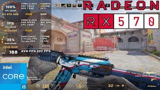 RX 570 4GB | Counter Strike 2 / CS 2 - 1280x960 Low Graphics