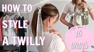 HOW TO TIE A TWILLY  | 16 WAYS TO STYLE SILK SCARF