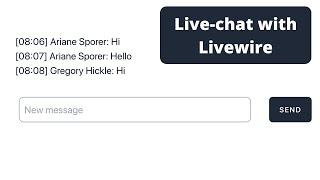 Laravel Livewire: Simple Chat Room Component