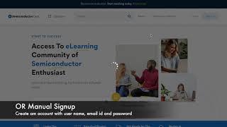 How to signup for an account? | Semiconductor Club