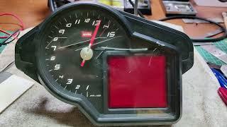 Aprilia RSV4 Instrument cluster / Speedometer / Meter  - Power up