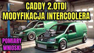 DUŻY INTERCOOLER Z AUDI S3 DO CADDY 2.0TDI STAGE 2. MONTAŻ, POMIARY, LOGOWANIE.