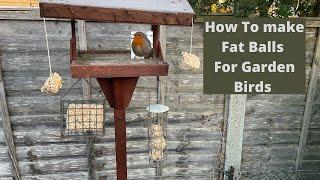 How To Make Fat Balls For Garden Birds - Bird Seed Cake Recipe