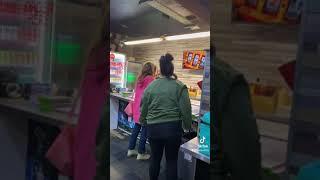 Fight in Belfast Uk busy takeaway