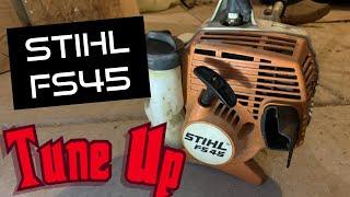Stihl FS45 Trimmer Tune up! How to get this trimmer going again for cheap!