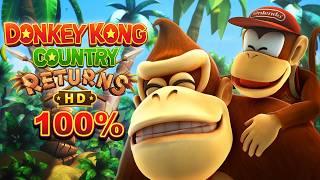 Donkey Kong Country Returns HD - Full Game Walkthrough [100%] (HD)