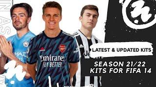 Season 21/22 Kits for fifa 14 | fifa 14 latest kits update | fifa 22 kits for fifa 14
