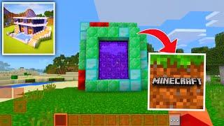 How To Make PORTAL TO MINECRAFT DIMENSION in Craft World