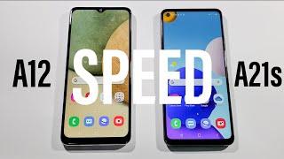 Samsung A12 vs A21s Comparison Speed Test