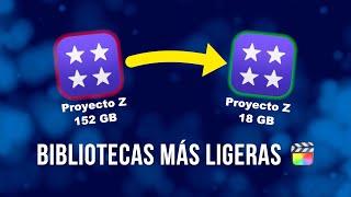  REDUCE EL TAMAÑO de las Bibliotecas en Final Cut Pro