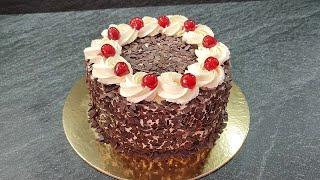the famous unrealistically delicious BLACK FOREST cake! Fast, gelatin-free! Melts in your mouth!