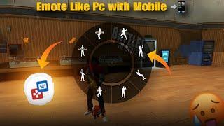 Free Fire speed Emote like PC with mobile  2024, (Free Fire Max)