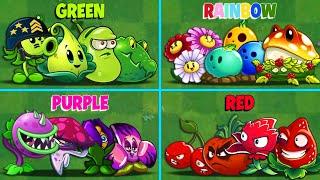 PvZ2 Random 16 COLORFUL Teams Battlez - Who Will Win ? Team Plant vs Team Plant