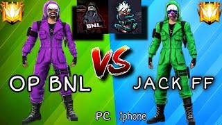 JACK FF  ️  OP BNL | 1 VS 1 | Full Gameplay  |  عندما تلعب ضد صديقك على كلوة !!!