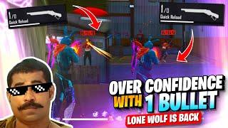 Over Confident with 1 Bullet  What Happened Next??  Garena Free Fire Malayalam | AJ's GamingZone