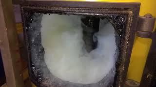 How to clean a solid fuel boiler using potato peelings (real test drive).