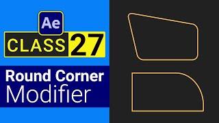After Effects Tutorial | Shape Motion Graphics After effects | How to change round corner Ae