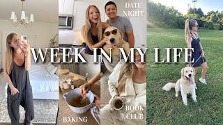 WEEK IN MY LIFE | date night, thrifting, baking, book club, & more!
