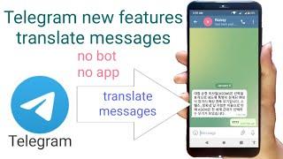 how to translate a massage in telegram || enable translation on telegram