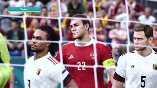 Belgium vs Russia 1-0 UEFA EURO 2020 | PES 2021 Stage Matchday 1