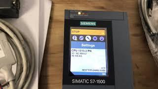 Siemens S7-1500 first connection