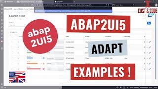 ABAP2UI5 Examples - Install from GitHub - Adapt for your own Applications [english]